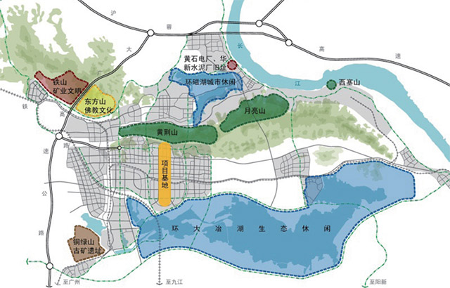 湖北黄金山工业新区中央景观带启动区景观工程修建性详细规划