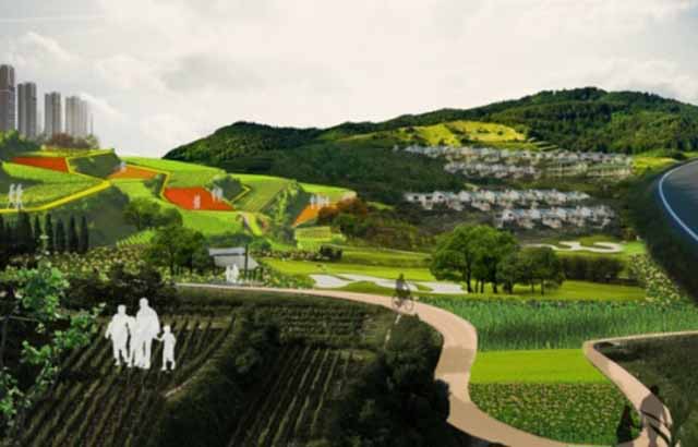 重庆市茶园新区城市绿地系统概念规划、节点景观城市设计
