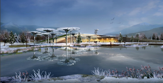 那拉提国家湿地公园游客中心建筑设计