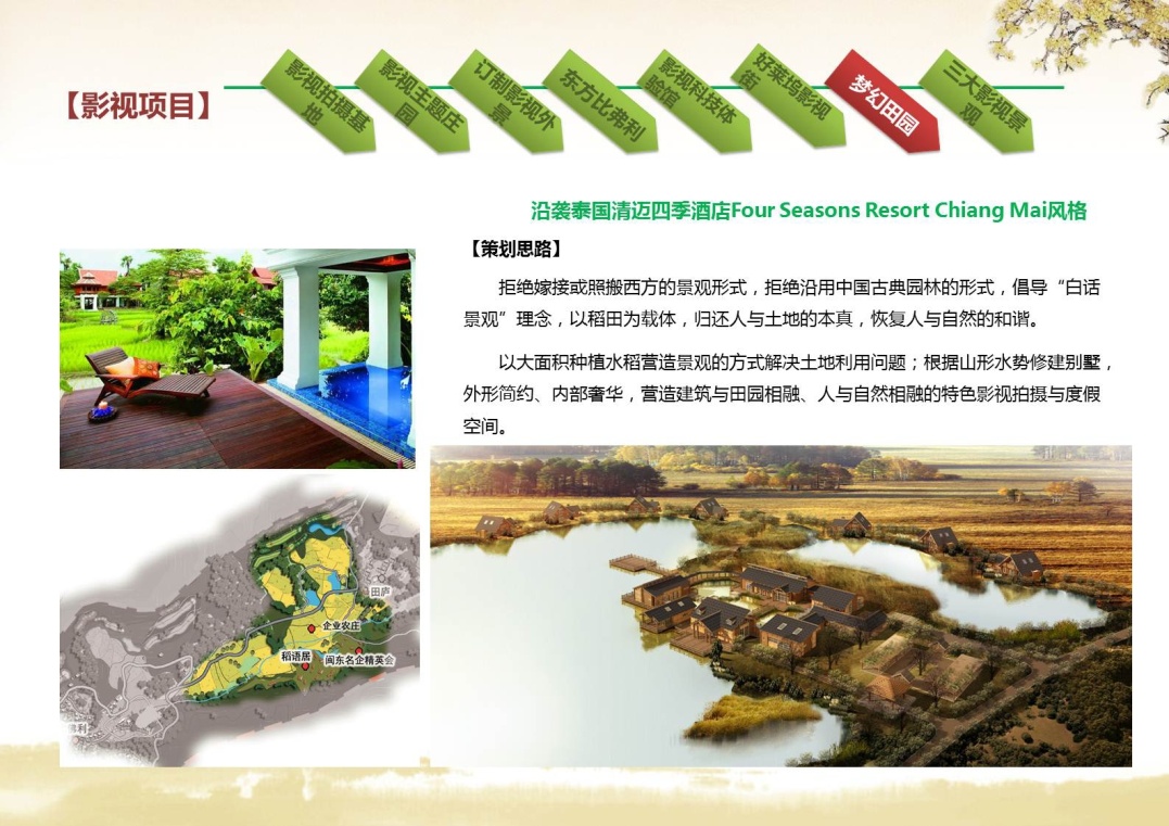 福州中维永泰影视基地开发策划 福州中维永泰影视基地开发策划